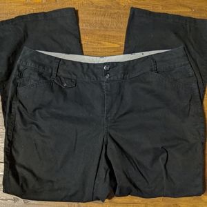 Women's Lane Bryant 20 black cotton pants